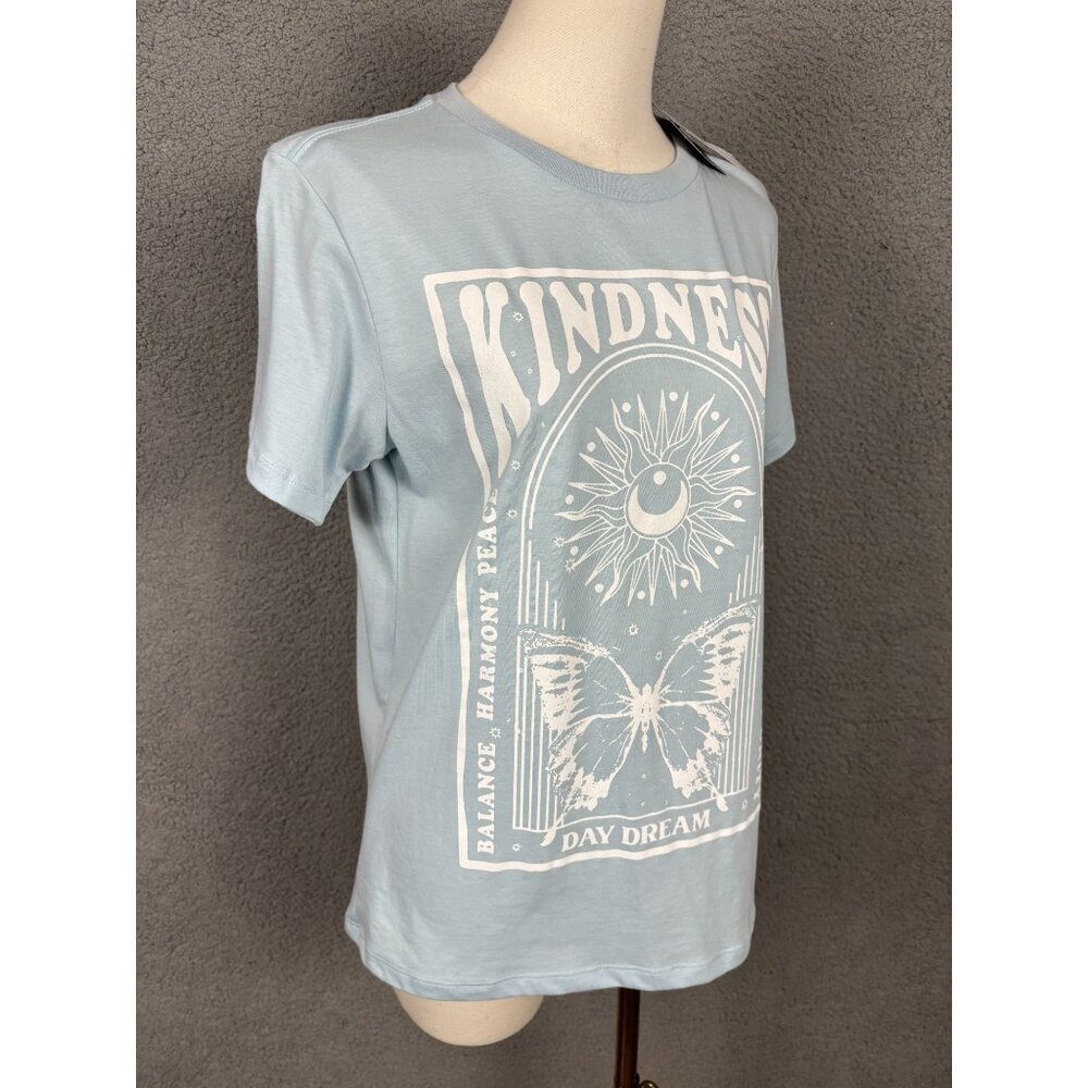 Grayson Threads, the Label Juniors' Kindness Graphic T-Shirt Blue Size Small NWT - Picture 3 of 8